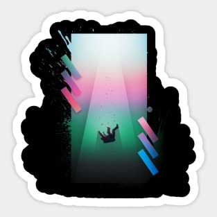 Falling Down Sticker